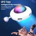 Automatic Cat Toy Electric Smart Gravity UFO Selfentertaining Feather Wand Pet Toy For Cat Lovers.
