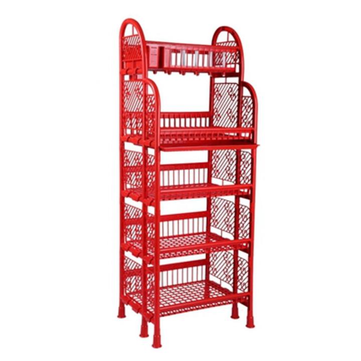 Classic Queen Kitchen Rack With Tray 5 Step Red with tray | Daraz.com.bd