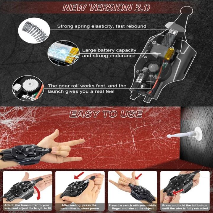 Marvel%20Legends%20Web%20Shooters%20Launcher%20String%20Toy%20Electric%20Reel-In%20Spider%20Web%20Shooters%20Spiderman%20Network%20Launcher%20Kids%20Cosplay%20-%20Image%203