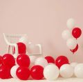 White And Red Balloons -20pcs/Red and white balloon 20pcs package.