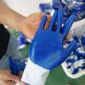 Labor protection with rubber, wear-resistant and anti slip construction site work, thickened nitrile latex rubber work gloves.