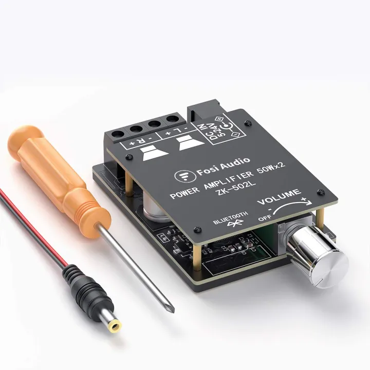 Bluetooth 5.0 Wireless Audio Digital Power Amplifier Stereo Board 50Wx50W= 2 Speaker Bluetooth Amp Amplificador ZK-502L/ ZK502L Audio Amplifier/ ZK502 Bluetooth Audio Circuit
