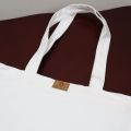Cotton Hand and Shoulder Tote Bag For Women's With Zipper. 