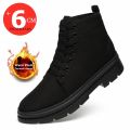 Winter Men Boots Elevator Shoes Hidden Heels Warm Canvas Heightening Shoes For Man Increase Insole 8CM 6CM Casual Lift Sports BunnyGarden.