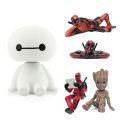 Disney Baymax Marvel Deadpool Groot Action Figures Movie Guardians Of The Galaxy Figurine Collection Decoration Kids Toys Gift. 