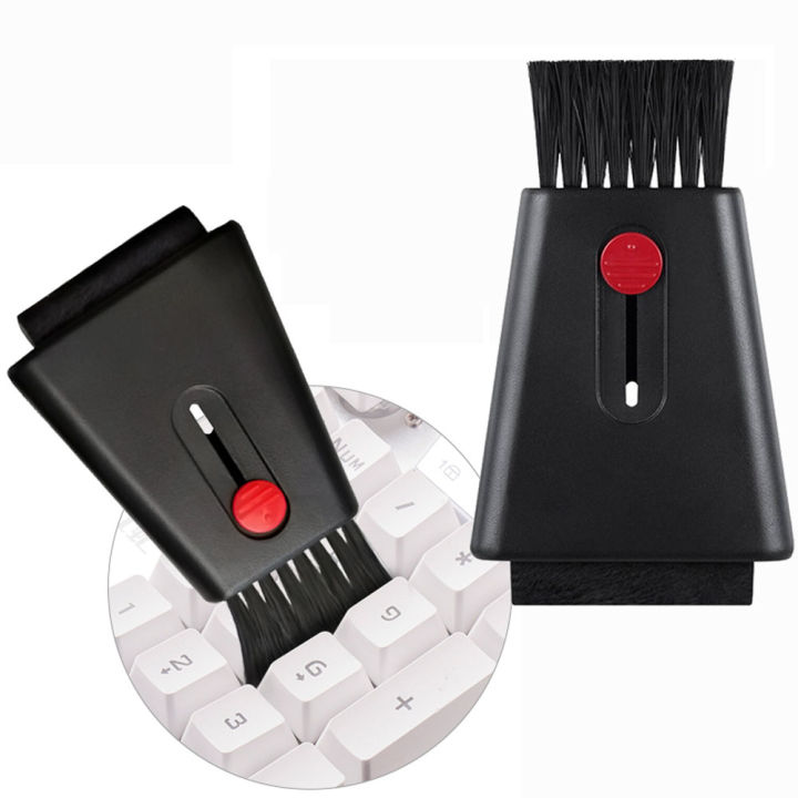 Durable Push-pull Style for Laptop Keypad LP Vinyl Player Universal Computer Screen Brush Cleaning Kit CD Brush Keyboard Clean Brush