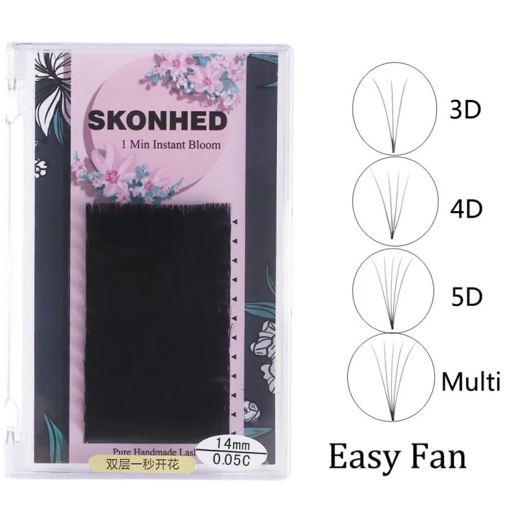 【All Of Me】Easy Rapid Auto Fan Individual Extension Russian Blossom Volume Fast Lashes Natural Thick Eyelashes