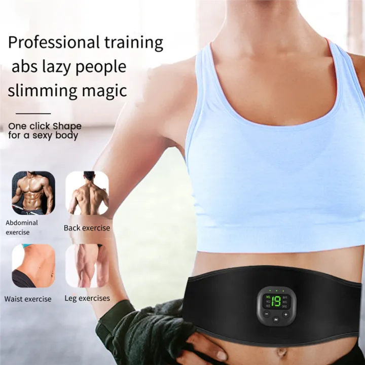 EMS%20Electric%20ABS%20Abdominal%20Belt%20Smart%20Body%20Massager%20Fitness%20Massage%20Belts%20Equipment%20Black%20for%20Home%20Gym%20-%20Image%207