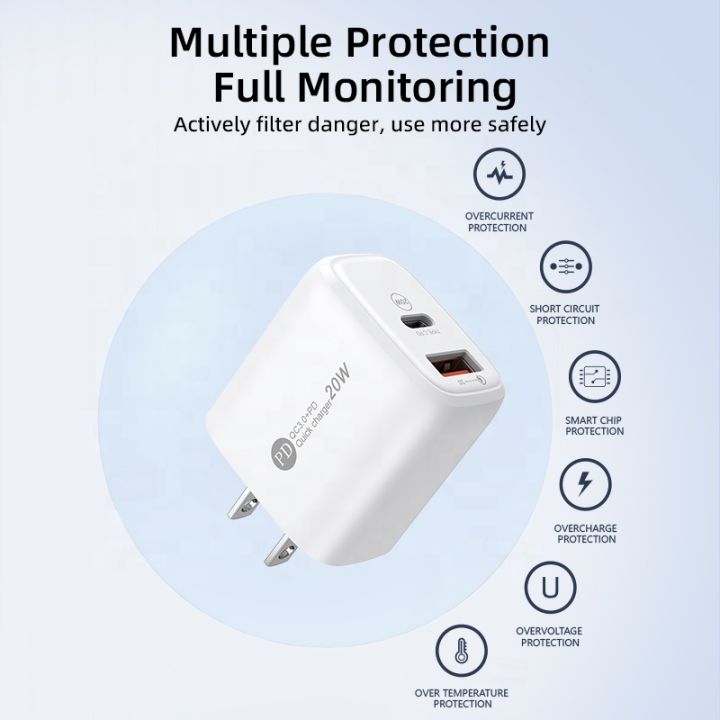 CASIFY%20UP03%20PD%2020W%20QC18W%20Dual-Port%20Adapter%20Fast%20Charger%20PD%2020W%20USB%20C%20Charger%2018W%20USB%20Fast%20Charger%20Wall%20Charger%20US%20Plug%20-%20Image%206
