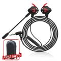 【Toy life hall】Wiresto G5 Wired Gaming Earphones In Ear Headphones Earbuds Headset Noise Cancelling with Mic for Mobile Phone PS4 New One Free.