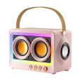 New cross-border bluetooth speaker subwoofer portable outdoor plug-in card wireless transparent high-value audio factory. 
