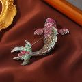 muylinda Red Carp Fish Crystal Brooch Jewelry Vintage Brooch for Women Rhinestone Pin And Brooches Accessories. 