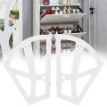 Home Plastic Hollowed Two Layers Shoe Rack Hinge Pull Down Mechanism Shoe Cabinet Shelf Rack Holder Accessories. 