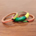 Ink Hand Painted wooden bangle for women.