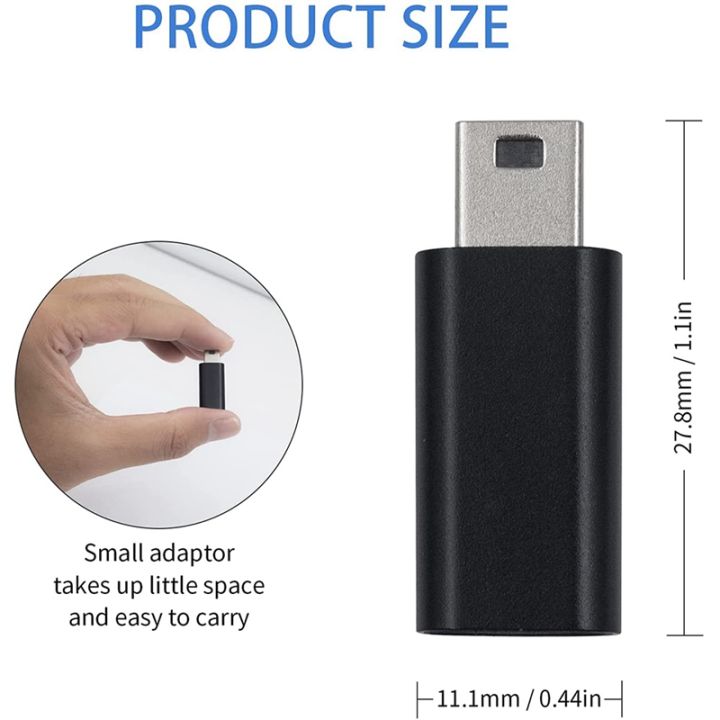 10Pcs%20USB%20C%20to%20Mini%20USB%202.0%20Adapter%20Type%20C%20Female%20to%20Mini%20USB%20Male%20Convert%20Adapter%20for%20GoPro%20MP3%20Players%20Dash%20Cam%20-%20Image%205