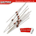 100pcs 1W Zener diode DO-41 3V 3V3 3V6 3V9 4V3 4V7 5V1 5V6 6V2 6V8 7V5 8V2 9V1 10V 11V 12V 13V 1N4733A 1N4742A 1N4728A HJXRHGAL. 