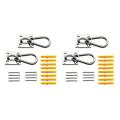 SRIWEN 4 Set M6 Ceiling Wall Mount Hanging Hardware Fitting Set U-Shaped Hooks for Yoga Hammock Swings Marine Yacht Accessories. 