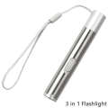 3 in1 Red Laser Pointer UV Flashlight Pen USB Rechargeable Powerpoint Multi function Puntero Tracer Outdoor Accessories.
