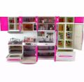 My Modern Barbie Kitchen Full Deluxe set with Lights and Sounds.
