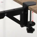 2 Pieces Under Desk Keyboard Tray Adjustable Keyboard Bracket for Computer Elbow Support. 
