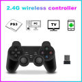 2.4G Wireless Controller With 360° Joystick For PS3/Video Game Consoles/PC/TV Box/Laptop Gamepad For Batocera Gaming Hard Drive. 