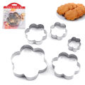 12pcs/set Stainless Steel Cookie Biscuit DIY Mold Star Heart Round Flower Shape Cutter Baking Mould Tools Plunger Bakeware. 