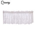 Lace Short Curtains Heat Light Blocking Rod Pocket Sheer Curtains For Kitchen Basement Bedroom Decor. 