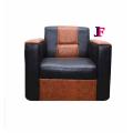 Wood and Foam Rexine Sofa - Black For Home and Office Use ..