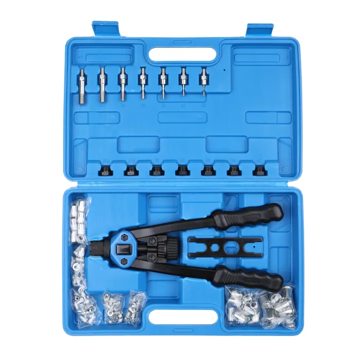 KOGEEK%20110Pcs%20Hand%20Rivet%20Nut%20Tool%20Riveting%20Tool%20Set%20Rivet%20Nut%20Setter%20Kit%20with%20100pcs%20Assorted%20Rivet%20Nuts%207%20Metric%20Mandrels%20of/M12%20and%20Molded%20Carrying%20Case%20-%20Image%202