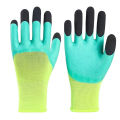 1 Pair Working Gloves Rubber Coated Anti-Slip Waterproof Wear-Resistant Gloves.