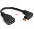 Up Down Right Left Angled Mini Hd-To Hd-Male To Female Cable 10cm For Lap Pc Hdtv Type C Mini Hdmi-Compatible Angle Adapter. 