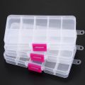 JAERBEE 6Pcs 10 Grid Electronic Component Parts Kits Plastic Storage BoX Case.