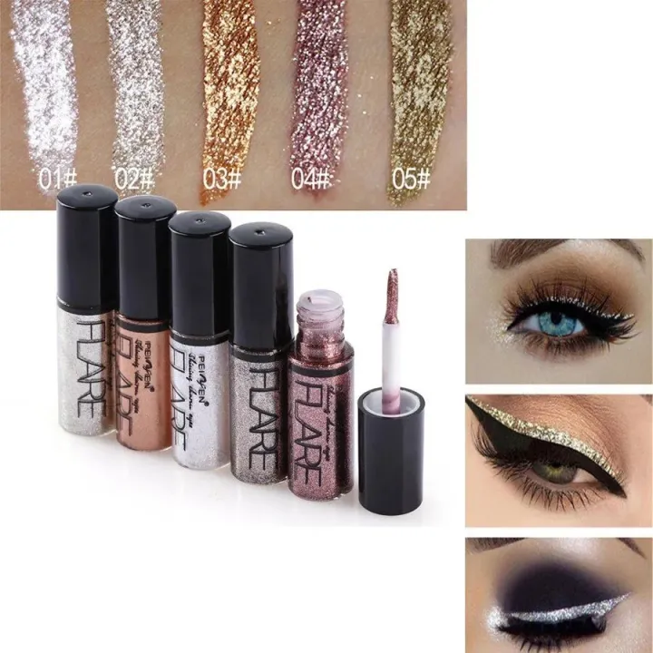 Flare%202pcs%20Pencil%20set%20Glitter%20Eye-lyner%20Pencil..2pcs/set%20Waterproof%20Glitter%20Eyeliner%20Liquid%20Shiny%20Eyeshadow%20Brighten%20Eyeshadow%20Diamond%20Pearlescent%20Eyemakeup%20Longlasting%20Shimmer%20Glitter%20Eyeshadow%20-%20Image%202