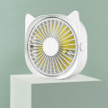 Mini Desktop Fan 3-Speed Settings Adjustable Angle Low-noise Cooling Fan for Office Dorm Room.