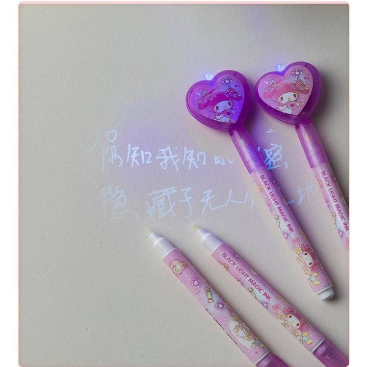 2024%20Sanrio%20Mymelody%20Kuromi%20Cinnamoroll%20Pochacco%20Invisible%20Pen%20With%20UV%20Light%20School%20Student%20Stationery%20Elementary%20Supplies%20Secret%20Writing%20Notebook%20Diary%20Pens%20Supply%20birthday%20gift%20-%20Image%206