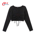 Women's Full Sleeve Crop Top Blouse. 