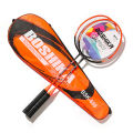 Boshika badminton racket ferroalloy integrated finished racket adult and children's badminton racket set sporting goods badminton racket. 