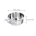 Metal Small Outdoor Dog Anti-slip Pet Bowl Cage Water Bowl Outdoor Dog Kennel Crate Water Bowl Kennels Feeder. 