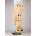 Cargo Pants Men Casual Multickets Tactical Pants Autumn Cotton  Long Trousers Men   Loose Pants Pantalon Homme. 