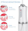 Portable Dental Water Flosser Oral Irrigator USB Rechargeable Water Floss Jet Tooth Pick 4 Tips 220ml Mouth washing machine.