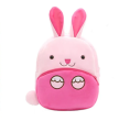 10x11 Inches Toddler Plush Pink Rabbit Backpack Cute Baby Backpacks for Boy Girl Mini Backpack Preschool Baby Schoolbag. 
