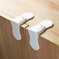 Kids Multifunctional Safety Lock for Cabinet, Drawer & Refrigerator | Baby Anti-Pinch Invisible Button Double Lock | Fridge, Cupboard & Door Protection Lock (1 Pcs). 