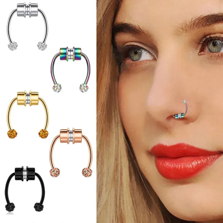 1PCS%20Stainless%20Steel%20Nose%20Piercing%20set%20Septum%20Magnetic%20Nose%20Piercing%20Clip%20On%20Non%20Piercing%20Nose%20Hoop%20Septum%20Ring%20Lot%20-%20Image%202