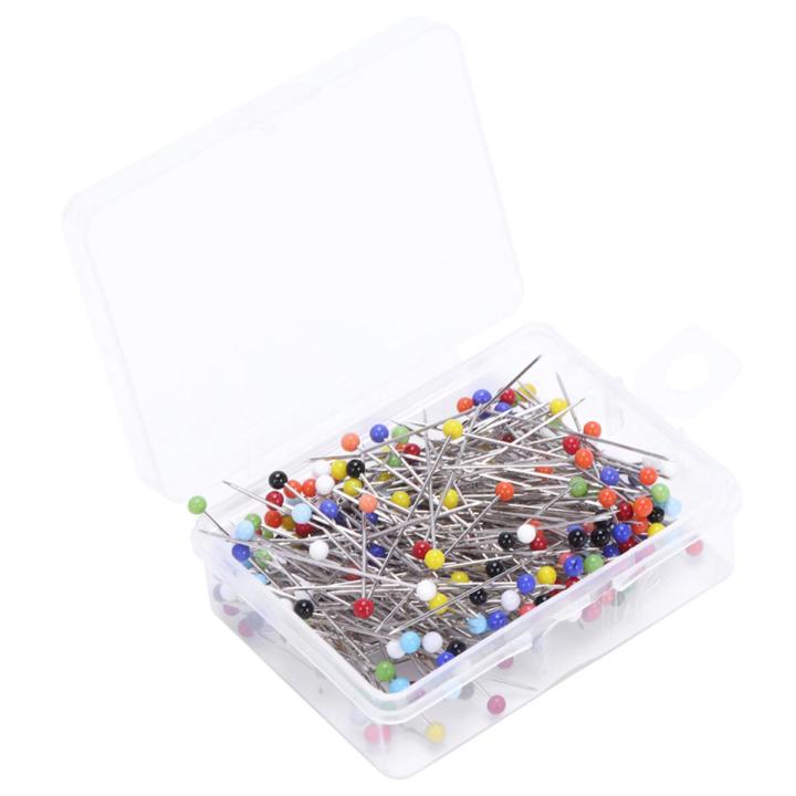 250 Pieces Sewing Pins Ball Gl Head Pins Straight Quilting Pins For Dressmaker Jewelry Decoration(null).