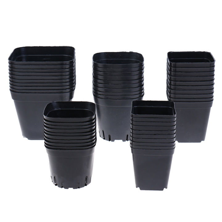 10pc%20Black%20Flower%20Pots%20Plastic%20Pots%20Small%20Square%20Pots%20for%20Succulent%20plants%20Layor%20-%20Image%203