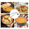 1 Pcs Stainless Steel Kitchen Tongs Pizza Pan Gripper & 1 Pcs Ground Beef Masher, Heat Resistant Meat Masher. 