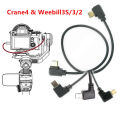 Camera Control Cable For Zhiyun Crane4 Weebill 3s 3 2 Fujifilm Ln-Mbuc-A02 Ln-Nbuc-A01 Ln-Ucuc-A02 Ln-Ucus-A03. 
