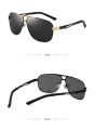 2022 New Fashion Men Polarized Sunglasses Oval Shape Alloy Frame Shade Eyewear Play Ourders Drive UV400 Sun Glass.