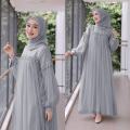 New design Stylish Pink Color Hijab Gown Borka Malai Georgette and soft net Fabric For Women. 