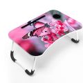 printed Computer Laptop Desk Small Foldable Multi-Function Bed Desk Simple Dormitory Lazy Table Bed with Laptop Table laptop pc stand table for bed mini portable table. 
